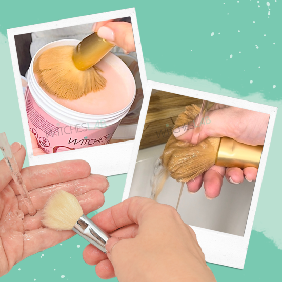 Solid Makeup Brush Shampoo - 120ml - Cherry Solid Makeup Brush Shampoo - 120ml - Cherry
